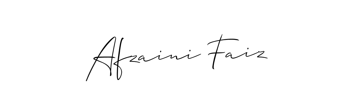 Also we have Afzaini Faiz name is the best signature style. Create professional handwritten signature collection using Allison_Script autograph style. Afzaini Faiz signature style 2 images and pictures png