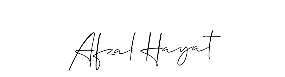 How to make Afzal Hayat signature? Allison_Script is a professional autograph style. Create handwritten signature for Afzal Hayat name. Afzal Hayat signature style 2 images and pictures png