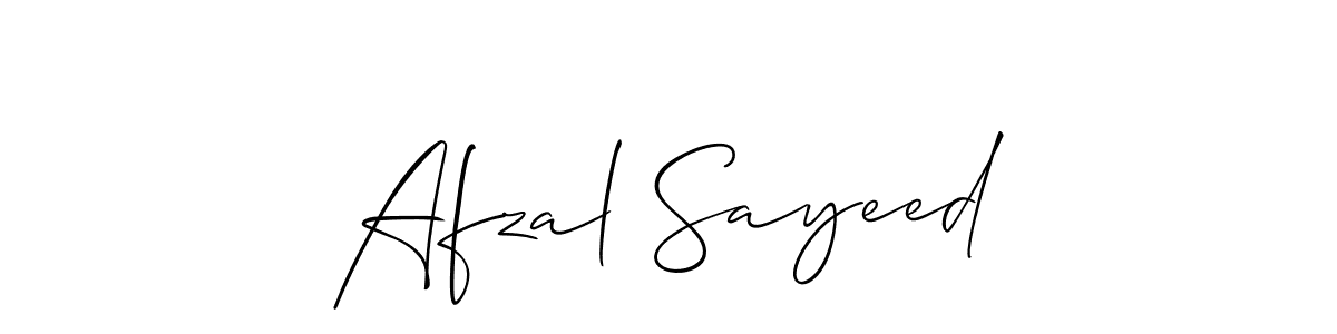 Also we have Afzal Sayeed name is the best signature style. Create professional handwritten signature collection using Allison_Script autograph style. Afzal Sayeed signature style 2 images and pictures png