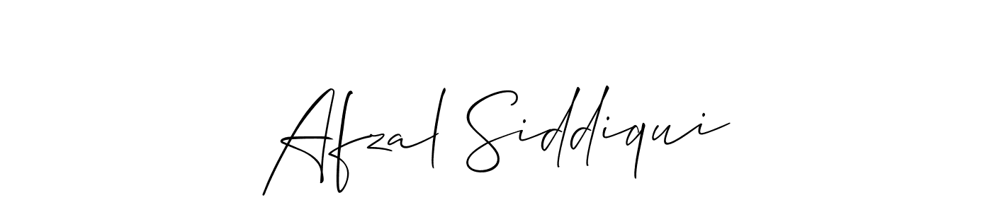 Use a signature maker to create a handwritten signature online. With this signature software, you can design (Allison_Script) your own signature for name Afzal Siddiqui. Afzal Siddiqui signature style 2 images and pictures png