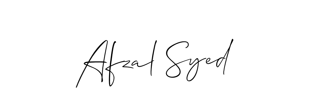 Also we have Afzal Syed name is the best signature style. Create professional handwritten signature collection using Allison_Script autograph style. Afzal Syed signature style 2 images and pictures png