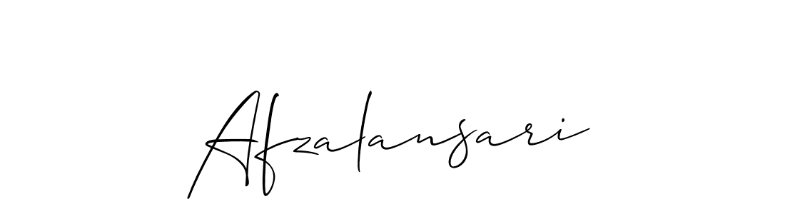 Make a beautiful signature design for name Afzalansari. With this signature (Allison_Script) style, you can create a handwritten signature for free. Afzalansari signature style 2 images and pictures png