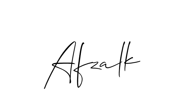 Also we have Afzalk name is the best signature style. Create professional handwritten signature collection using Allison_Script autograph style. Afzalk signature style 2 images and pictures png