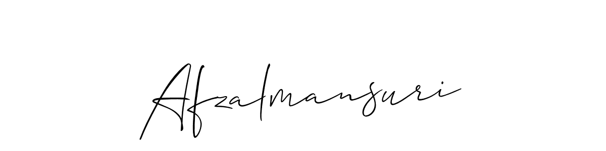 How to make Afzalmansuri signature? Allison_Script is a professional autograph style. Create handwritten signature for Afzalmansuri name. Afzalmansuri signature style 2 images and pictures png