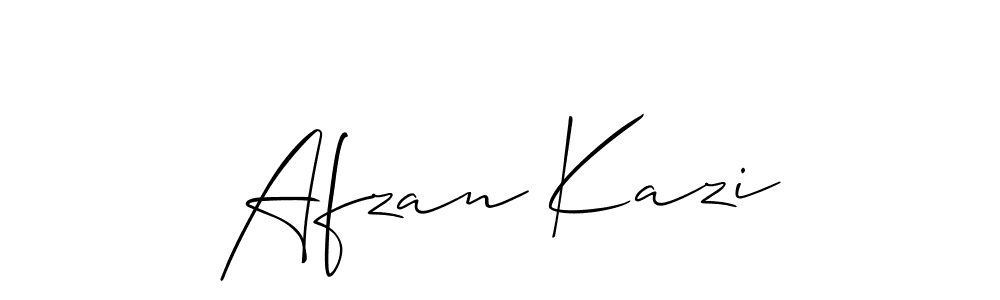 The best way (Allison_Script) to make a short signature is to pick only two or three words in your name. The name Afzan Kazi include a total of six letters. For converting this name. Afzan Kazi signature style 2 images and pictures png