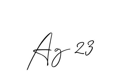 Make a beautiful signature design for name Ag 23. Use this online signature maker to create a handwritten signature for free. Ag 23 signature style 2 images and pictures png