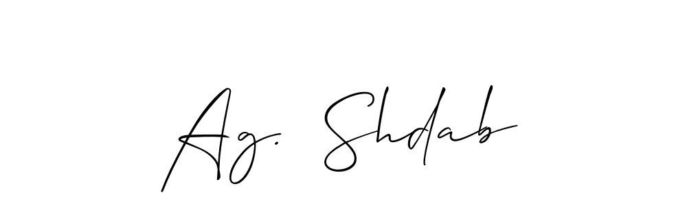 Similarly Allison_Script is the best handwritten signature design. Signature creator online .You can use it as an online autograph creator for name Ag.  Shdab. Ag.  Shdab signature style 2 images and pictures png