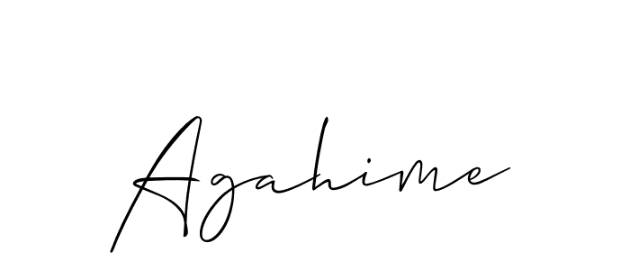 Make a beautiful signature design for name Agahime. Use this online signature maker to create a handwritten signature for free. Agahime signature style 2 images and pictures png