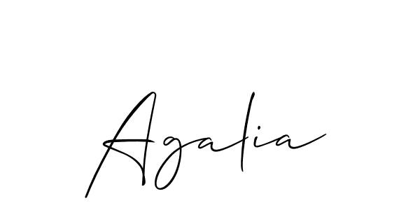 Best and Professional Signature Style for Agalia. Allison_Script Best Signature Style Collection. Agalia signature style 2 images and pictures png