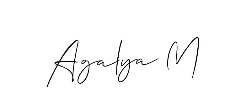 Best and Professional Signature Style for Agalya M. Allison_Script Best Signature Style Collection. Agalya M signature style 2 images and pictures png