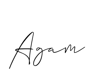 How to make Agam name signature. Use Allison_Script style for creating short signs online. This is the latest handwritten sign. Agam signature style 2 images and pictures png