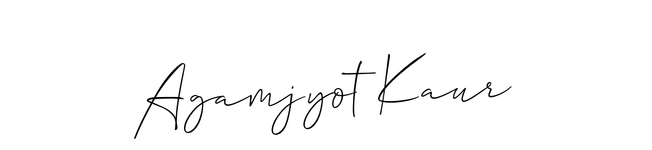 Also we have Agamjyot Kaur name is the best signature style. Create professional handwritten signature collection using Allison_Script autograph style. Agamjyot Kaur signature style 2 images and pictures png