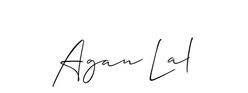 Agan Lal stylish signature style. Best Handwritten Sign (Allison_Script) for my name. Handwritten Signature Collection Ideas for my name Agan Lal. Agan Lal signature style 2 images and pictures png