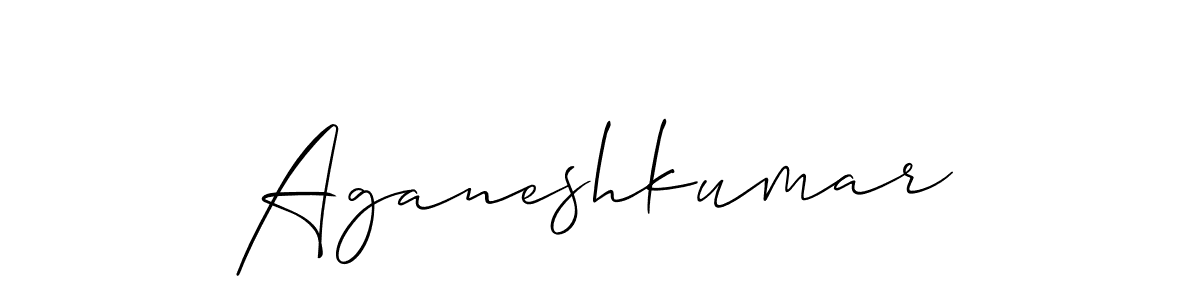 Create a beautiful signature design for name Aganeshkumar. With this signature (Allison_Script) fonts, you can make a handwritten signature for free. Aganeshkumar signature style 2 images and pictures png