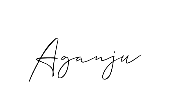 Also You can easily find your signature by using the search form. We will create Aganju name handwritten signature images for you free of cost using Allison_Script sign style. Aganju signature style 2 images and pictures png