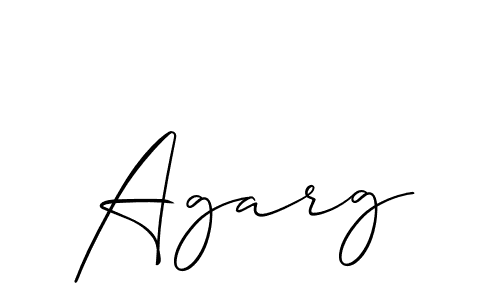 Make a beautiful signature design for name Agarg. With this signature (Allison_Script) style, you can create a handwritten signature for free. Agarg signature style 2 images and pictures png