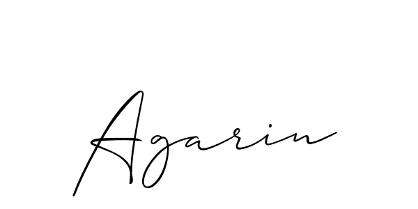 You should practise on your own different ways (Allison_Script) to write your name (Agarin) in signature. don't let someone else do it for you. Agarin signature style 2 images and pictures png