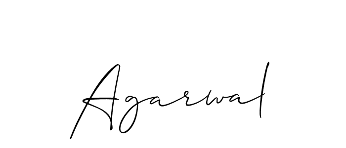 How to make Agarwal name signature. Use Allison_Script style for creating short signs online. This is the latest handwritten sign. Agarwal signature style 2 images and pictures png
