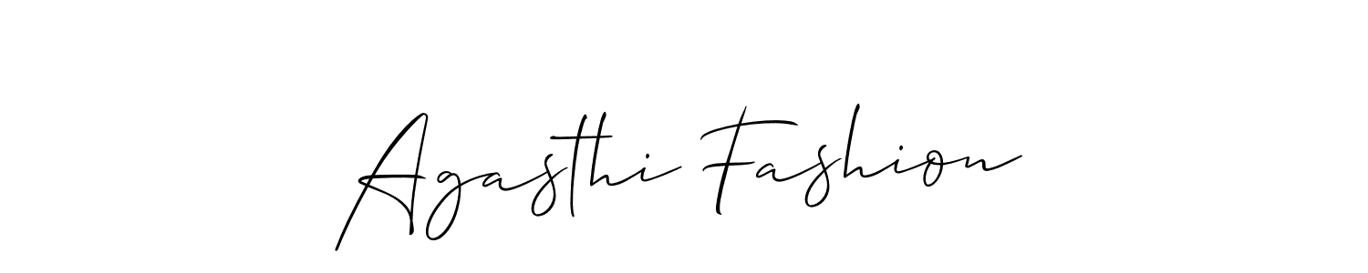 Make a beautiful signature design for name Agasthi Fashion. Use this online signature maker to create a handwritten signature for free. Agasthi Fashion signature style 2 images and pictures png