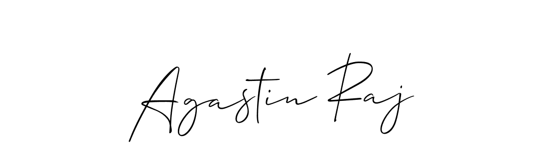 Create a beautiful signature design for name Agastin Raj. With this signature (Allison_Script) fonts, you can make a handwritten signature for free. Agastin Raj signature style 2 images and pictures png