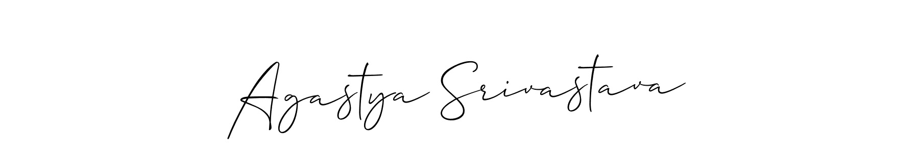 Similarly Allison_Script is the best handwritten signature design. Signature creator online .You can use it as an online autograph creator for name Agastya Srivastava. Agastya Srivastava signature style 2 images and pictures png