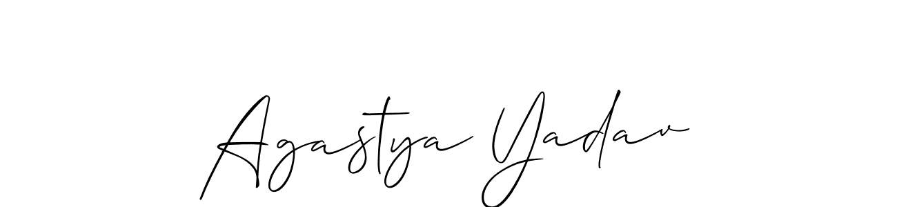 Similarly Allison_Script is the best handwritten signature design. Signature creator online .You can use it as an online autograph creator for name Agastya Yadav. Agastya Yadav signature style 2 images and pictures png