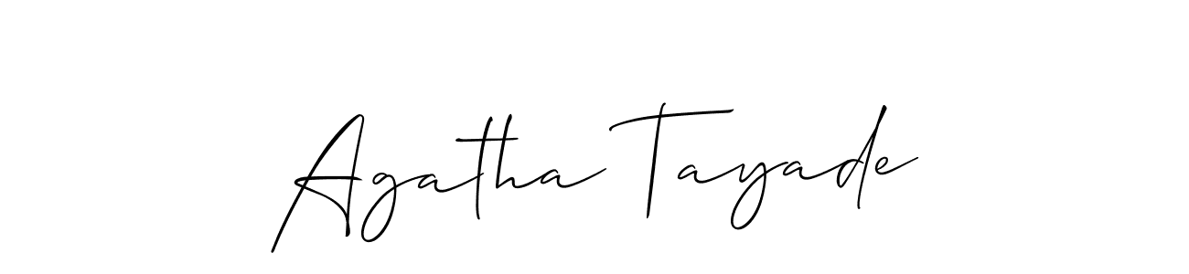 See photos of Agatha Tayade official signature by Spectra . Check more albums & portfolios. Read reviews & check more about Allison_Script font. Agatha Tayade signature style 2 images and pictures png