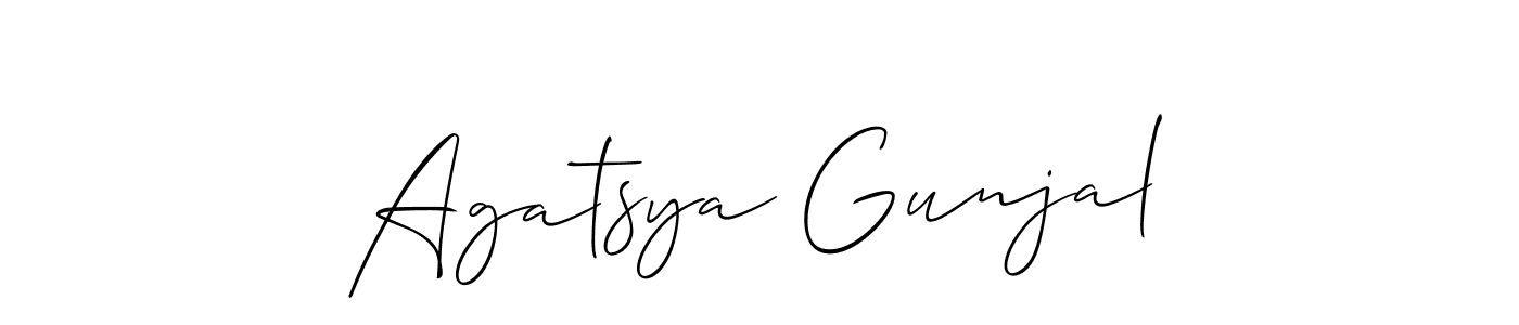 Here are the top 10 professional signature styles for the name Agatsya Gunjal. These are the best autograph styles you can use for your name. Agatsya Gunjal signature style 2 images and pictures png