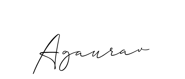 It looks lik you need a new signature style for name Agaurav. Design unique handwritten (Allison_Script) signature with our free signature maker in just a few clicks. Agaurav signature style 2 images and pictures png