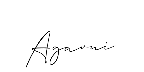 Also we have Agavni name is the best signature style. Create professional handwritten signature collection using Allison_Script autograph style. Agavni signature style 2 images and pictures png