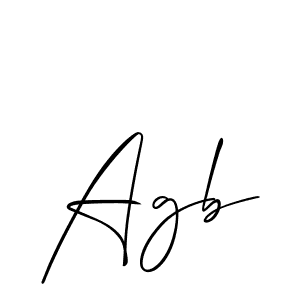 Once you've used our free online signature maker to create your best signature Allison_Script style, it's time to enjoy all of the benefits that Agb name signing documents. Agb signature style 2 images and pictures png