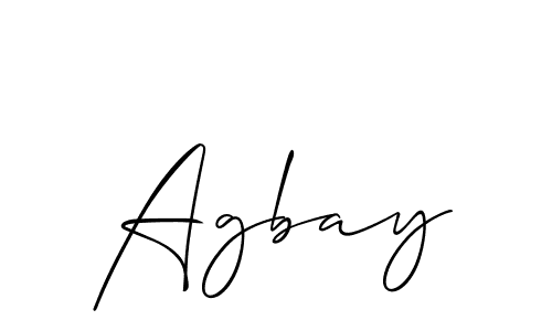 Similarly Allison_Script is the best handwritten signature design. Signature creator online .You can use it as an online autograph creator for name Agbay. Agbay signature style 2 images and pictures png