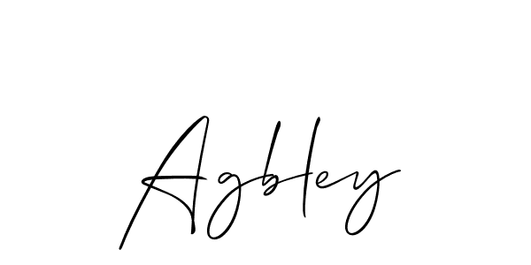 Make a short Agbley signature style. Manage your documents anywhere anytime using Allison_Script. Create and add eSignatures, submit forms, share and send files easily. Agbley signature style 2 images and pictures png