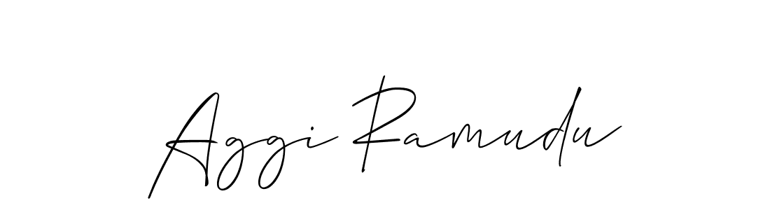 Best and Professional Signature Style for Aggi Ramudu. Allison_Script Best Signature Style Collection. Aggi Ramudu signature style 2 images and pictures png
