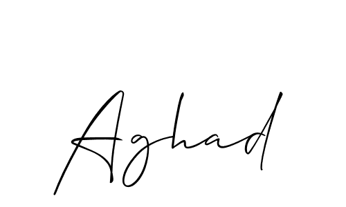 It looks lik you need a new signature style for name Aghad. Design unique handwritten (Allison_Script) signature with our free signature maker in just a few clicks. Aghad signature style 2 images and pictures png