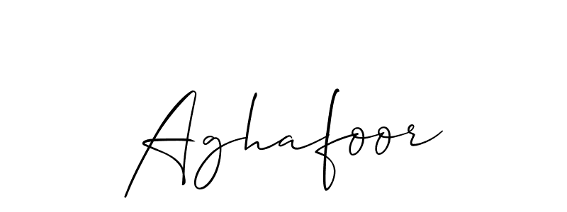 Once you've used our free online signature maker to create your best signature Allison_Script style, it's time to enjoy all of the benefits that Aghafoor name signing documents. Aghafoor signature style 2 images and pictures png