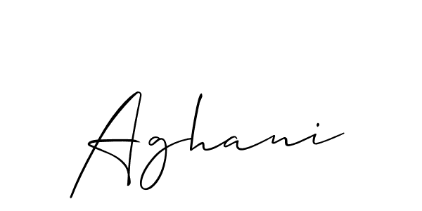 Allison_Script is a professional signature style that is perfect for those who want to add a touch of class to their signature. It is also a great choice for those who want to make their signature more unique. Get Aghani name to fancy signature for free. Aghani signature style 2 images and pictures png