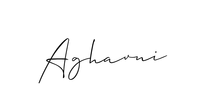 Design your own signature with our free online signature maker. With this signature software, you can create a handwritten (Allison_Script) signature for name Aghavni. Aghavni signature style 2 images and pictures png