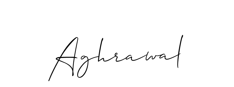 Also we have Aghrawal name is the best signature style. Create professional handwritten signature collection using Allison_Script autograph style. Aghrawal signature style 2 images and pictures png