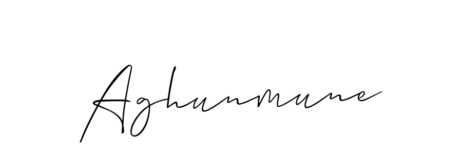 How to Draw Aghunmune signature style? Allison_Script is a latest design signature styles for name Aghunmune. Aghunmune signature style 2 images and pictures png