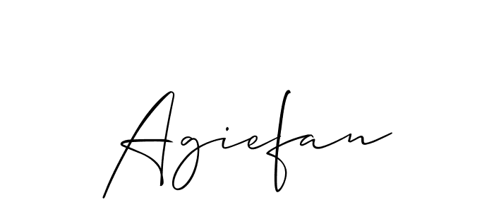 Make a beautiful signature design for name Agiefan. Use this online signature maker to create a handwritten signature for free. Agiefan signature style 2 images and pictures png