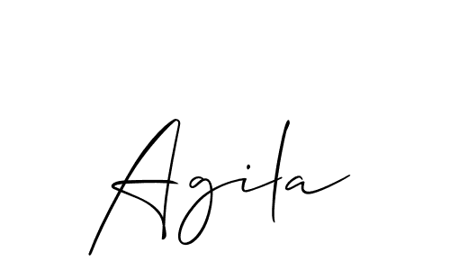 It looks lik you need a new signature style for name Agila. Design unique handwritten (Allison_Script) signature with our free signature maker in just a few clicks. Agila signature style 2 images and pictures png