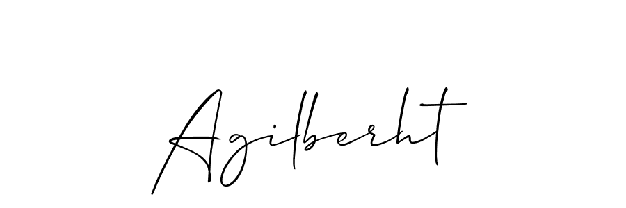 How to Draw Agilberht signature style? Allison_Script is a latest design signature styles for name Agilberht. Agilberht signature style 2 images and pictures png