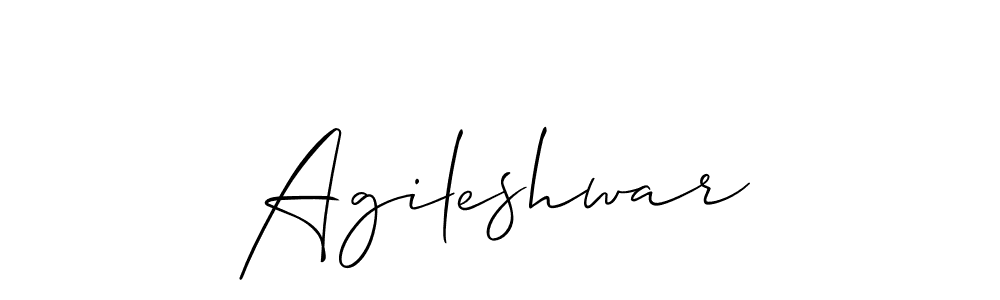 Agileshwar stylish signature style. Best Handwritten Sign (Allison_Script) for my name. Handwritten Signature Collection Ideas for my name Agileshwar. Agileshwar signature style 2 images and pictures png