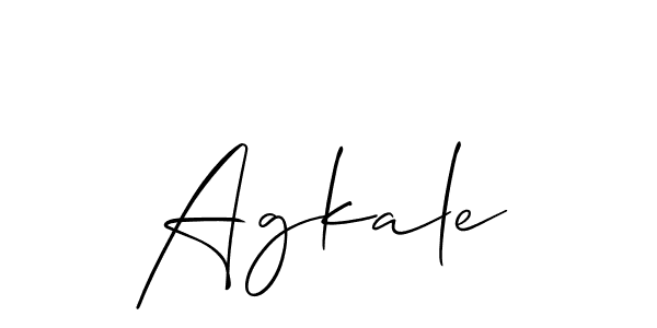 How to Draw Agkale signature style? Allison_Script is a latest design signature styles for name Agkale. Agkale signature style 2 images and pictures png