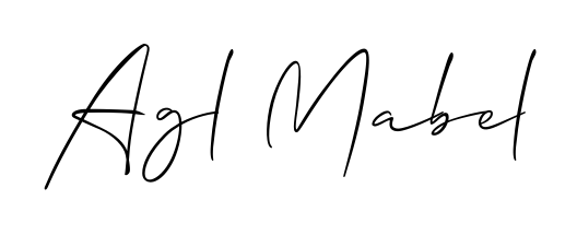 A stylish, flowing autograph style designed for name Agl Mabel using Allison_Script typography. Perfect for digital creative projects. Agl Mabel signature style 2 images and pictures png