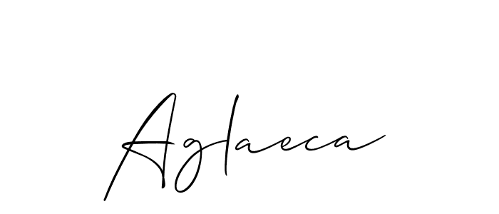 Aglaeca stylish signature style. Best Handwritten Sign (Allison_Script) for my name. Handwritten Signature Collection Ideas for my name Aglaeca. Aglaeca signature style 2 images and pictures png