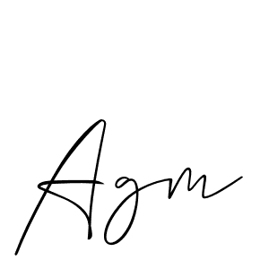 Also You can easily find your signature by using the search form. We will create Agm name handwritten signature images for you free of cost using Allison_Script sign style. Agm signature style 2 images and pictures png