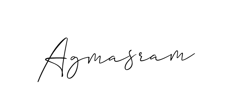 Also You can easily find your signature by using the search form. We will create Agmasram name handwritten signature images for you free of cost using Allison_Script sign style. Agmasram signature style 2 images and pictures png