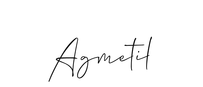 Also You can easily find your signature by using the search form. We will create Agmetil name handwritten signature images for you free of cost using Allison_Script sign style. Agmetil signature style 2 images and pictures png